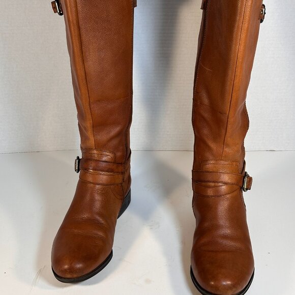 WOMEN'S BROWN LEATHER BOOTS SIZE 8 - Picture 7 of 16